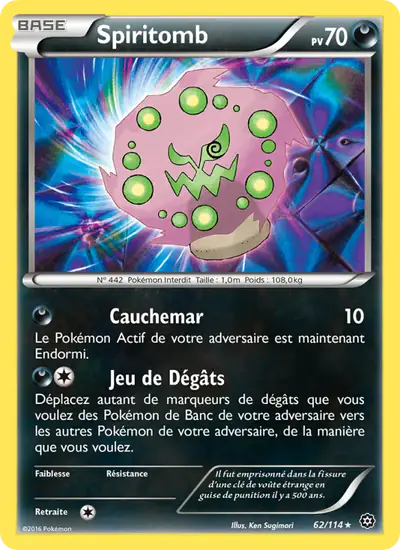 Image de la carte Pokemon Spiritomb 62/114