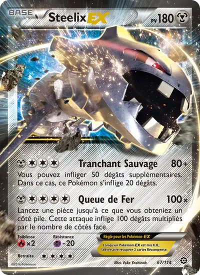 Image de la carte Pokemon Steelix EX 67/114