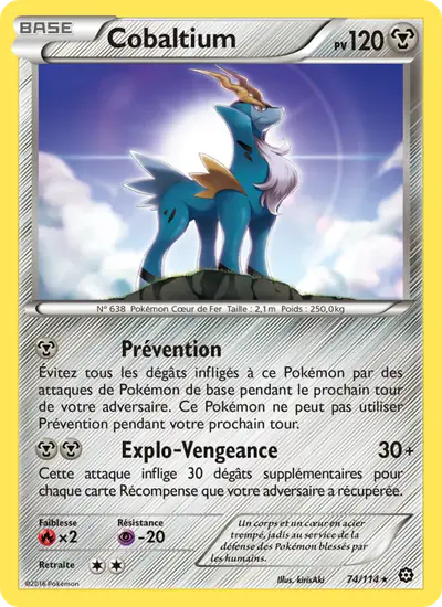 Image de la carte Pokemon Cobaltium 74/114