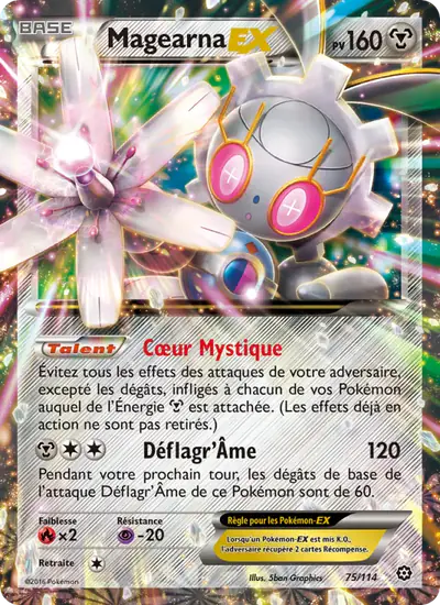 Image de la carte Pokemon Magearna EX 75/114