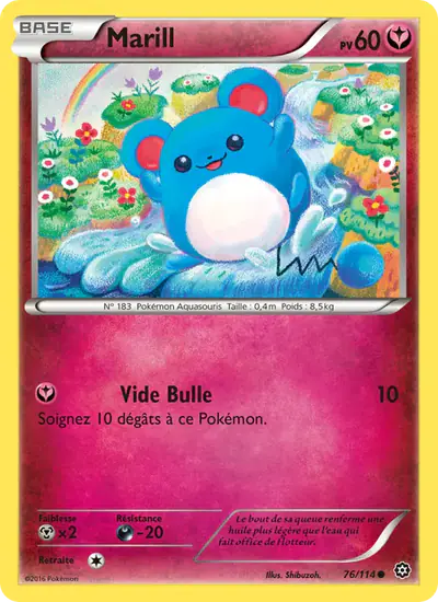 Image de la carte Pokemon Marill 76/114
