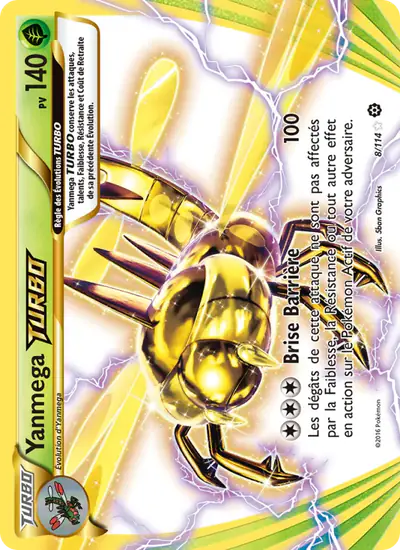 Image de la carte Pokemon Yanmega TURBO 8/114