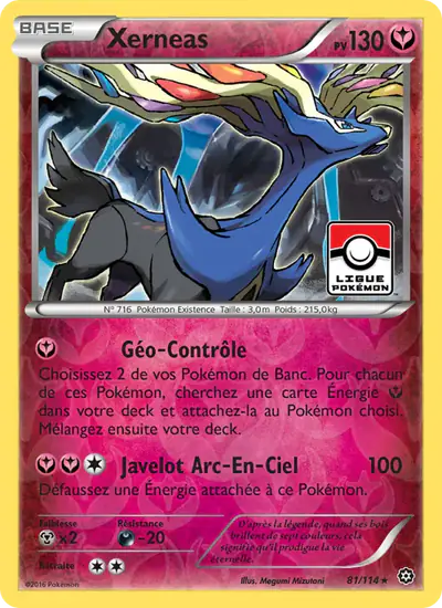 Image de la carte Pokemon Xerneas 81/114