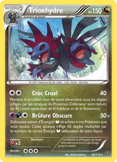 Image de la carte Pokemon Trioxhydre 86/114