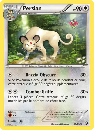 Image de la carte Pokemon Persian 89/114
