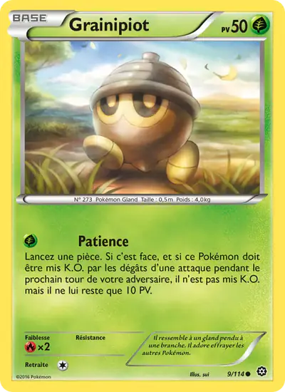 Image de la carte Pokemon Grainipiot 9/114