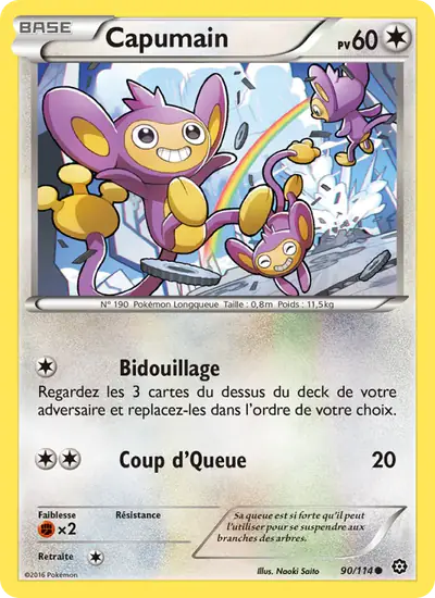 Image de la carte Pokemon Capumain 90/114