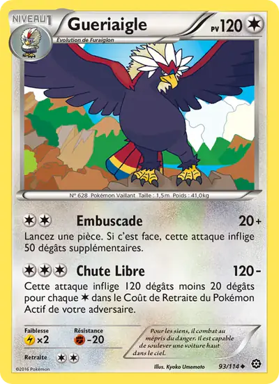 Image de la carte Pokemon Gueriaigle 93/114