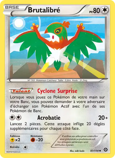 Image de la carte Pokemon Brutalibré 97/114