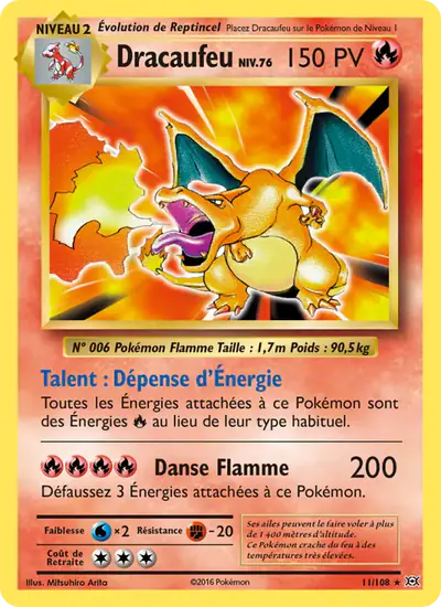Image de la carte Pokemon Dracaufeu 11/108