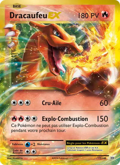 Image de la carte Pokemon Dracaufeu EX 12/108