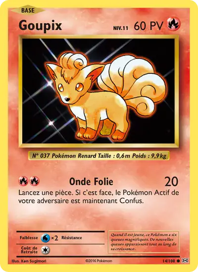 Image de la carte Pokemon Goupix 14/108