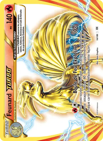 Image de la carte Pokemon Feunard TURBO 16/108