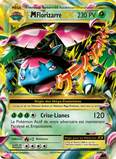 Image de la carte Pokemon M Florizarre EX 2/108