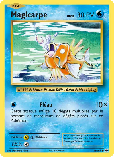 Image de la carte Pokemon Magicarpe 33/108