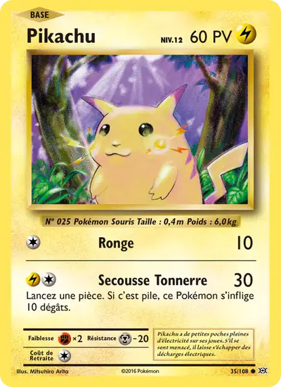 Image de la carte Pokemon Pikachu 35/108