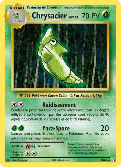 Image de la carte Pokemon Chrysacier 4/108