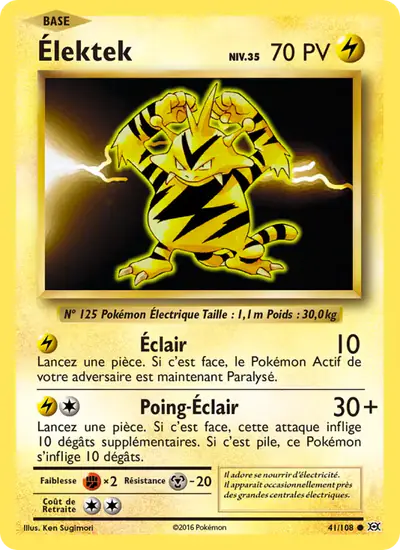 Image de la carte Pokemon Élektek 41/108