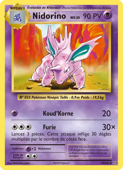 Image de la carte Pokemon Nidorino 44/108