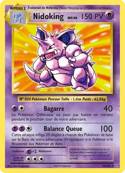 Image de la carte Pokemon Nidoking 45/108