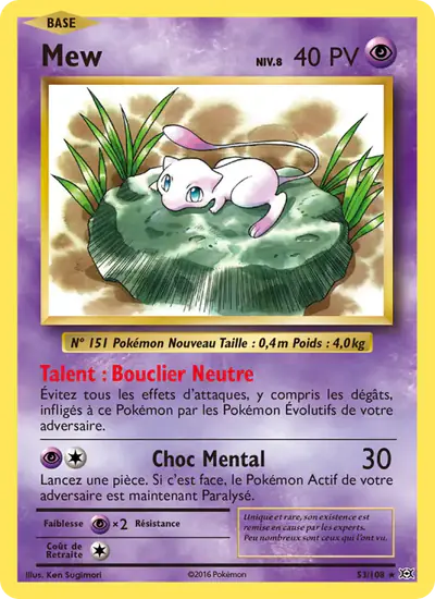 Image de la carte Pokemon Mew 53/108