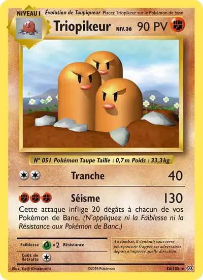 Image de la carte Pokemon Triopikeur 56/108