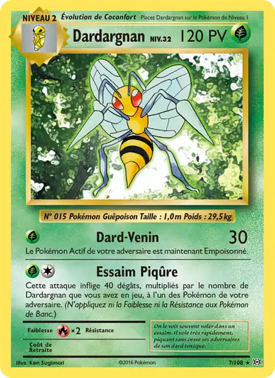 Image de la carte Pokemon Dardargnan 7/108