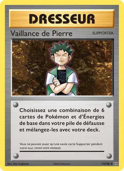 Image de la carte Pokemon Vaillance de Pierre 74/108