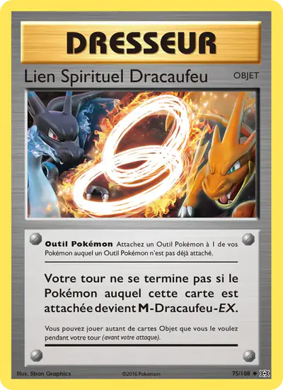 Image de la carte Pokemon Lien Spirituel Dracaufeu 75/108