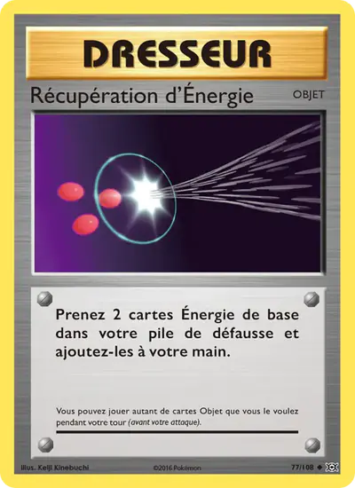 Image de la carte Pokemon Récupération d'Énergie 77/108