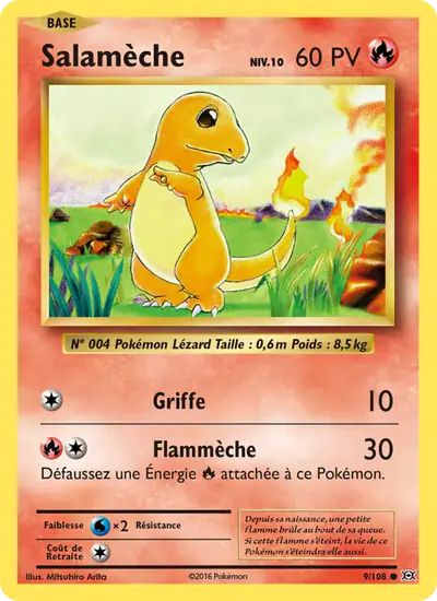 Image de la carte Pokemon Salamèche 9/108