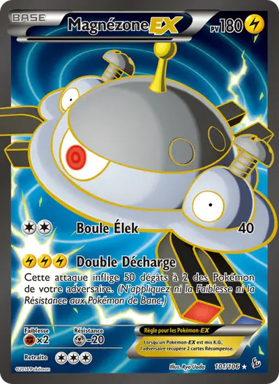 Image de la carte Pokemon Magnézone EX 101/106