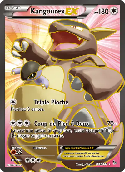 Image de la carte Pokemon Kangourex EX 103/106