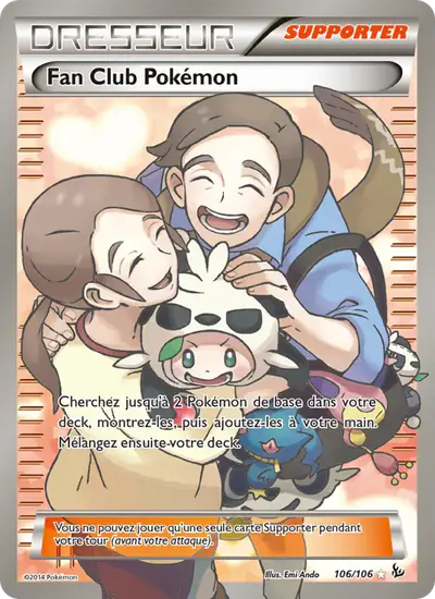 Image de la carte Pokemon Fan Club Pokémon 106/106