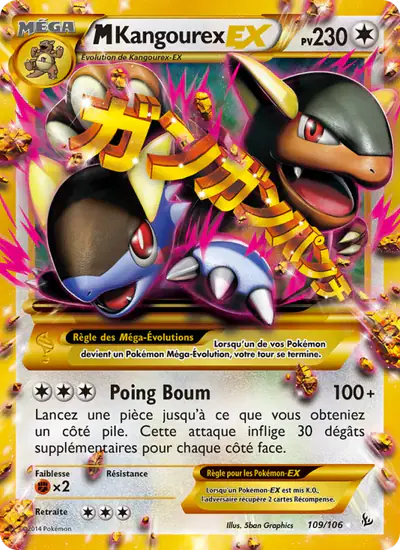 Image de la carte Pokemon M Kangourex EX 109/106