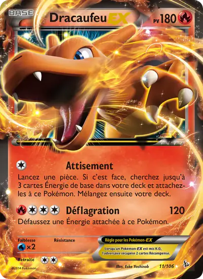 Image de la carte Pokemon Dracaufeu EX 11/106