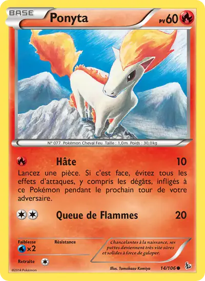 Image de la carte Pokemon Ponyta 14/106