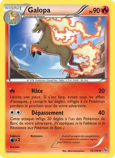 Image de la carte Pokemon Galopa 15/106