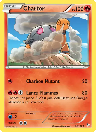 Image de la carte Pokemon Chartor 16/106