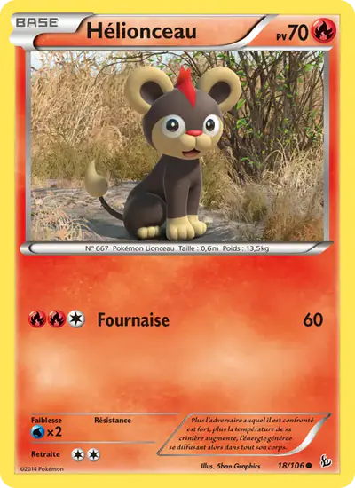 Image de la carte Pokemon Hélionceau 18/106