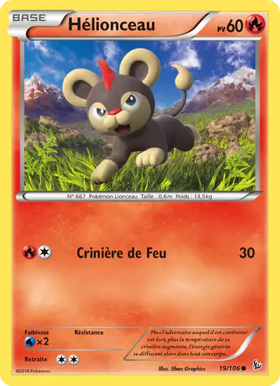Image de la carte Pokemon Hélionceau 19/106