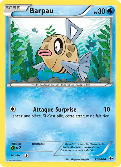 Image de la carte Pokemon Barpau 22/106