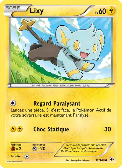 Image de la carte Pokemon Lixy 32/106
