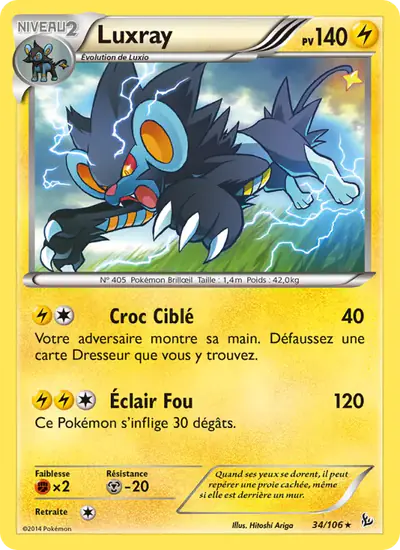 Image de la carte Pokemon Luxray 34/106