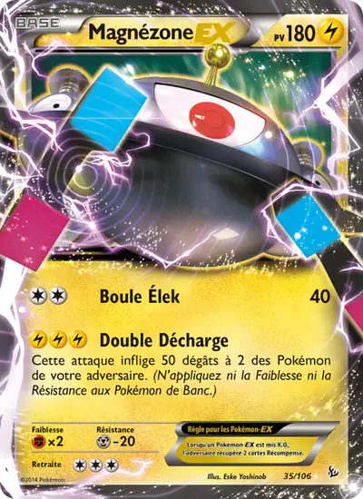 Image de la carte Pokemon Magnézone EX 35/106