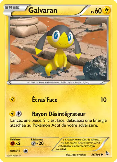 Image de la carte Pokemon Galvaran 36/106
