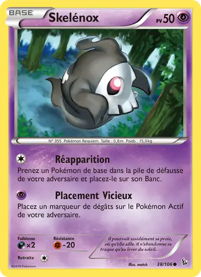Image de la carte Pokemon Skelénox 38/106