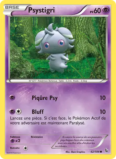 Image de la carte Pokemon Psystigri 42/106