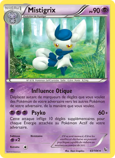 Image de la carte Pokemon Mistigrix 43/106