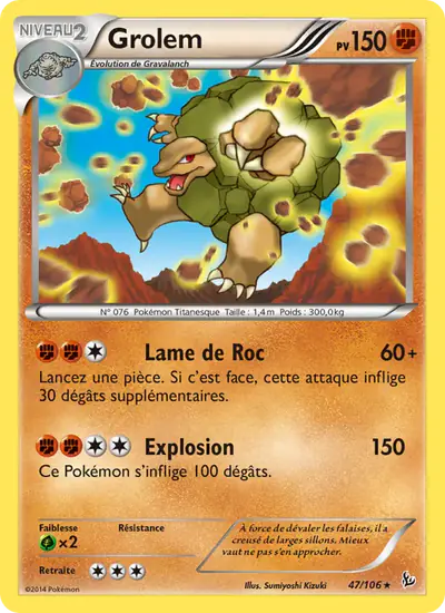 Image de la carte Pokemon Grolem 47/106